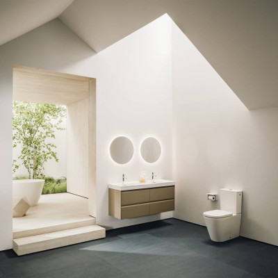Unitazo bakelis Laufen LUA/MEDA, su Dual Flush nuleidimo mechanizmu, šoninis vandens įvadas (kairėje arba dešinėje), spalva - ju