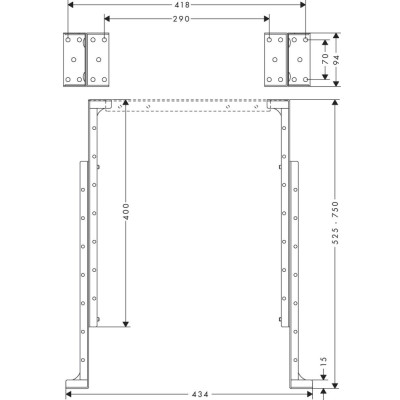 Plokštelė S-box montavimui Axor - 2