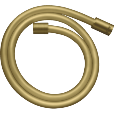 Dušo žarna AXOR ShowerSolutions, 1,6 m, metalo efektas, cilindrinės jungtys, šlifuoto žalvario spalvos (Brushed Brass)