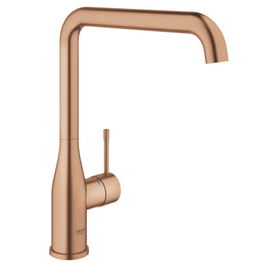 Plautuvės maišytuvas GROHE Essence L formos, matinio rausvo aukso spalvos (Brushed Warm Sunset)