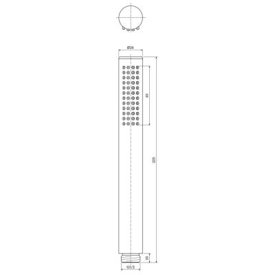 Dušo galvutė OMNIRES MICROPHONEX-RBSB, šlifuotas žalvaris Dušo galvutė OMNIRES MICROPHONEX-RBSB, šlifuotas žalvaris