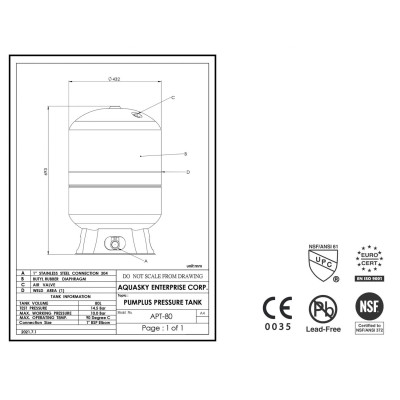 HIDROFORAS AQUASKY 80V-APT HIDROFORAS AQUASKY 80V-APT