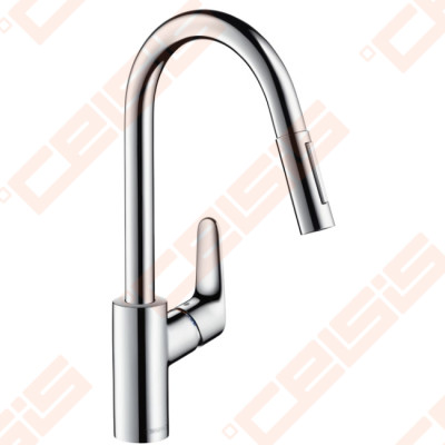 Plautuvės maišytuvas HANSGROHE Focus su ištraukiama galva