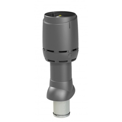 Ventiliacijos kaminėlis Vilpe FLOW 125P-IS-500 antracito (su gaubtu)
