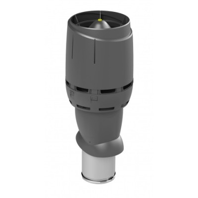 Ventiliacijos kaminėlis Vilpe FLOW 160P-IS-500 antracito (su gaubtu)