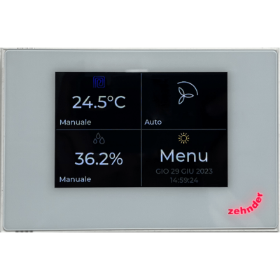Zehnder ComfoAir Q rekuperatorių išmanus valdiklis Multi Control, baltas Zehnder ComfoAir Q rekuperatorių išmanus valdiklis Multi Control, baltas