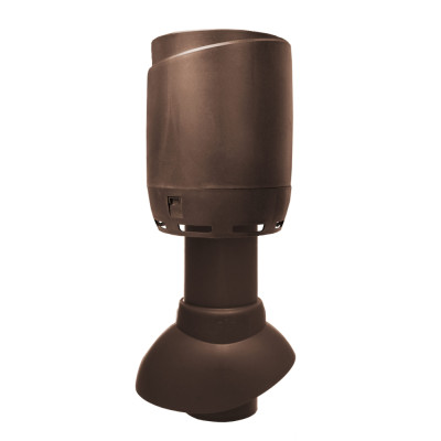 Ventiliacijos kaminėlis su gaubtu Vilpe Flow 110P-300 rudas