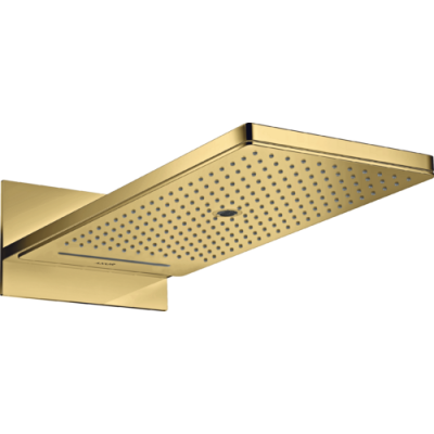 Dušo galva iš sienos ShowerSolutions 250/580 3jet, šlifuoto aukso spalvos (Brushed Gold Optic)