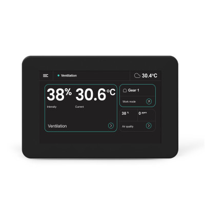 Oxygen LCD SimpleTouch pultas su WiFi ir Bluetooth, juodas Oxygen LCD SimpleTouch pultas su WiFi ir Bluetooth, juodas