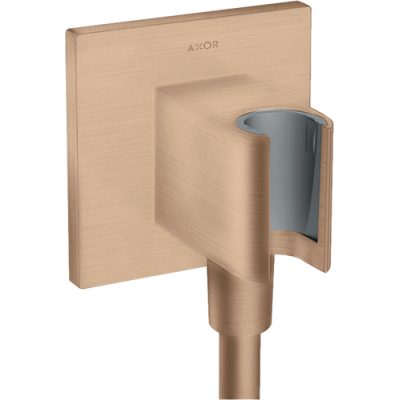 Dušo laikiklis su žarnos pajungimu AXOR ShowerSolutions, šlifuoto raudono aukso spalvos (Brushed Red Gold)