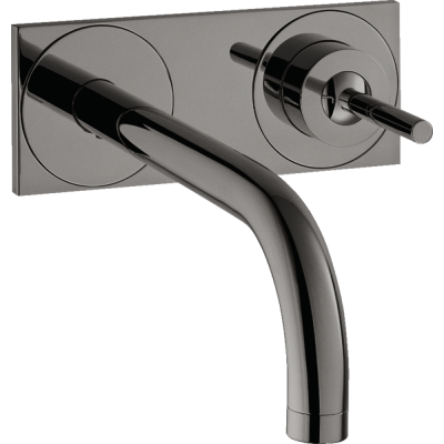 Praustuvo maišytuvas AXOR Uno 225 mm, 2 dalių, iš sienos, poliruoto juodo chromo spalvos (Polished Black Chrome)