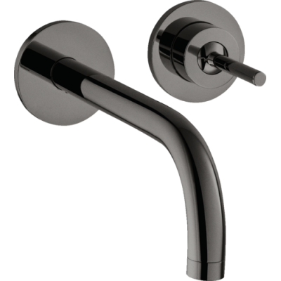 Praustuvo maišytuvas AXOR Uno 225 mm, 2 dalių, iš sienos, poliruoto juodo chromo spalvos (Polished Black Chrome)