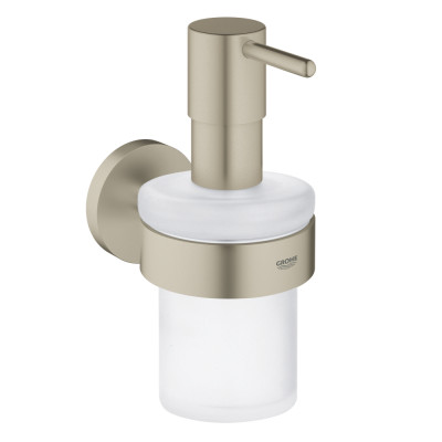 Muilo dozatorius su laikikliu GROHE Essentials, 160 ml, matinio nikelio spalvos (Brushed Nickels)