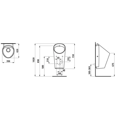 Pisuaras Laufen LEMA, Rimless, su elektronine valdymo sistema, 230V, su Bluetooth moduliu, nuotrauka 2