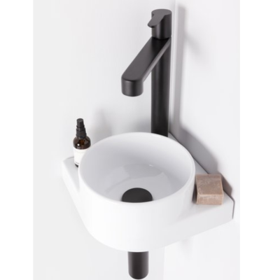 Praustuvo maišytuvas Ravak Puri, 320mm, be dugno vožtuvo, matinis juodas
