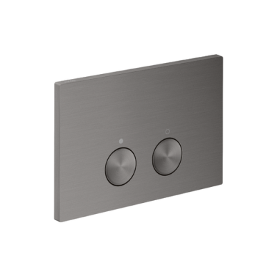 WC nuleidimo mygtukas AXOR FlushPlate Geberit Sigma WC rėmui, šlifuoto juodo chromo spalvos (Brushed Black Chrome)