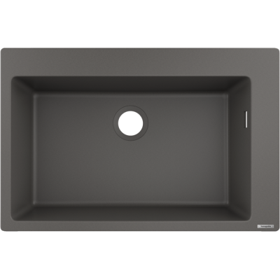 Granito SilicaTec plautuvė Hansgrohe S510-F660, montuojama ant stalviršio, 660 mm, akmens pilka