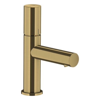 Praustuvo maišytuvas AXOR Uno 80 su dugno vožtuvu, šlifuoto žalvario spalvos (Brushed Brass)