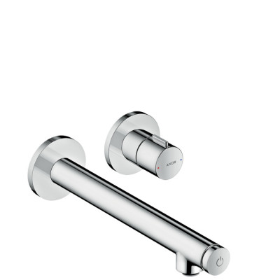 Praustuvo maišytuvas AXOR Uno Select 221 mm, 2 dalių, iš sienos, chromo spalvos