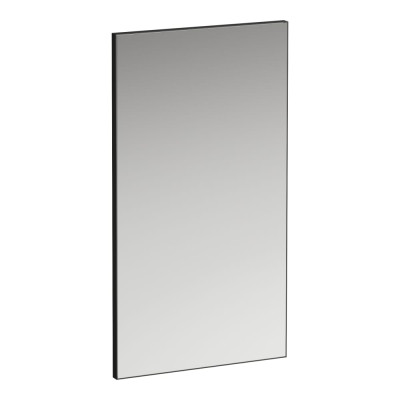 Veidrodis Laufen FRAME 25, 450x25x825 mm, su juodos matinės spalvos aliuminio rėmu, be apšvietimo