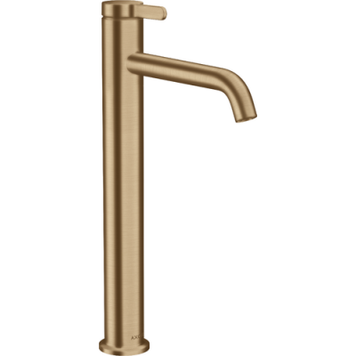 Pastatomo praustuvo maišytuvas AXOR One 260, su dugno vožtuvu, šlifuotos bronzos spalvos (Brushed Bronze)