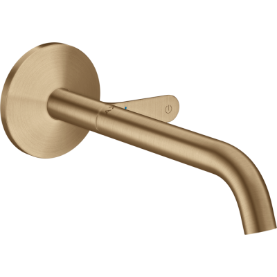 Praustuvo maišytuvas AXOR One Select 220 mm, iš sienos, šlifuotos bronzos spalvos (Brushed Bronze)