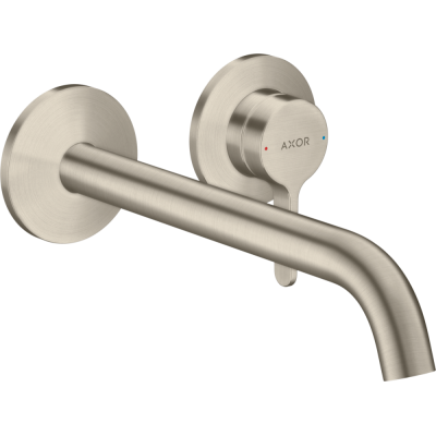 Praustuvo maišytuvas AXOR One 220 mm, iš sienos, šlifuoto nikelio spalvos (Brushed Nickel)