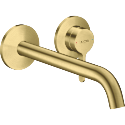 Praustuvo maišytuvas AXOR One 220 mm, iš sienos, šlifuoto žalvario spalvos (Brushed Brass)