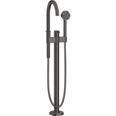 Vonios maišytuvas iš grindų AXOR One, šlifuoto juodo chromo spalvos (Brushed Black Chrome)
