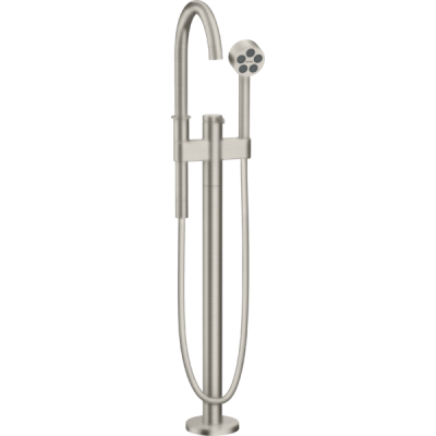 Vonios maišytuvas iš grindų AXOR One, nerūdijančio plieno spalvos (Stainless Steel Optic)