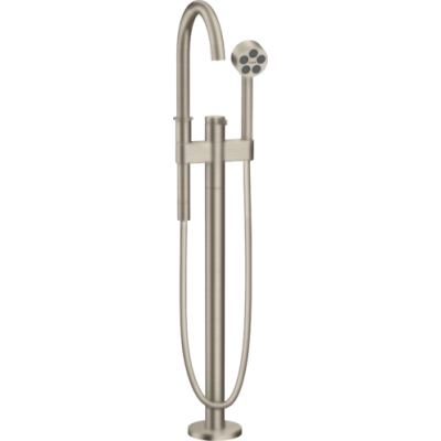 Vonios maišytuvas iš grindų AXOR One, šlifuoto nikelio spalvos (Brushed Nickel)