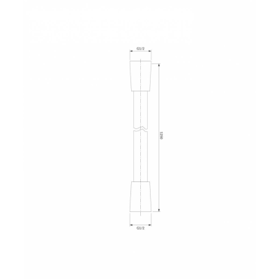 Dušo žarna Omnires 022-XCP, 125cm, poliruotas varis