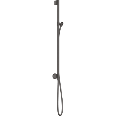 Dušo stovas AXOR One 0,9 m, su vandens pajungimu ir 1,60 m žarna, šlifuoto juodo chromo spalvos (Brushed Black Chrome)