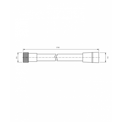 Dušo žarna Omnires 024-XCR, 175cm, chromuota Dušo žarna Omnires 024-XCR, 175cm, chromuota