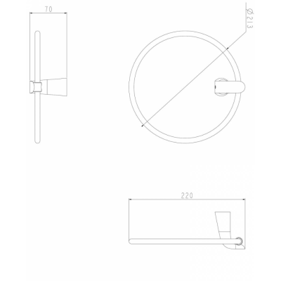 Rankšluosčių kabykla Omnires SACO, SA54230CR, chromas