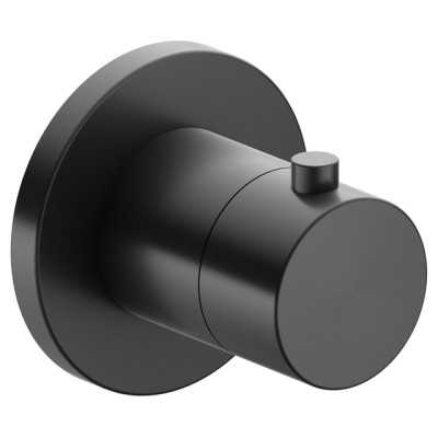 Dekoratyvinė dalis termostatinio maišytuvo dušui IXMO, brushed black chrome