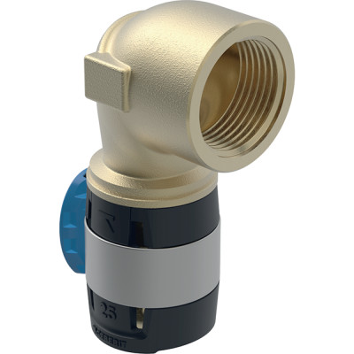 Alkūnė 90° vidinis sriegis bronza d16mm, R1/2, Geberit Flowfit