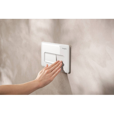 WC nuleidimo mygtukas Hansgrohe iFrame Original Q, baltas, nuotrauka 2