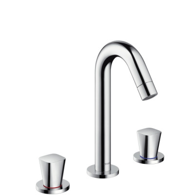 3 dalių praustuvo maišytuvas HANSGROHE Logis 150 su dugno vožtuvu
