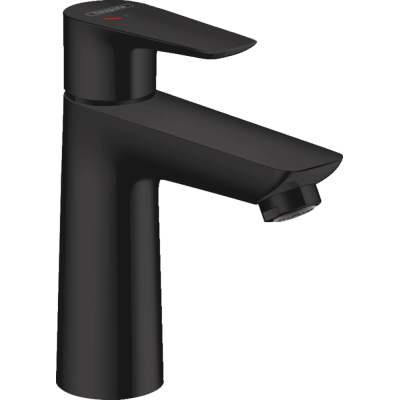 Praustuvo maišytuvas HANSGROHE Talis E 110 CoolStart su dugno vožtuvu, spalva - juoda matinė