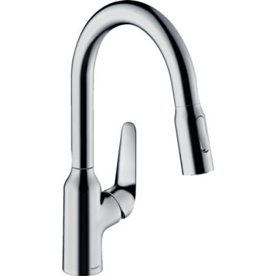 Plautuvės maišytuvas Hansgrohe M42 su ištraukiama žarna180, 2 jet