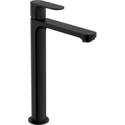 Praustuvo maišytuvas HANSGROHE Rebris S 240 CoolStart, su dugno vožtuvu, spalva - juoda matinė (matt black)