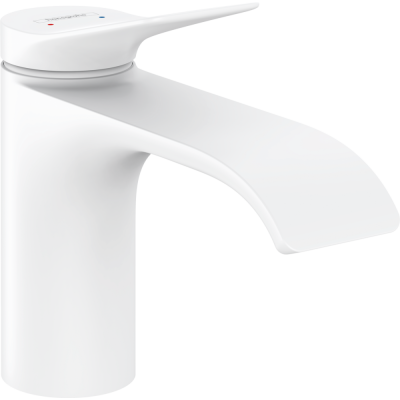 Praustuvo maišytuvas HANSGROHE Vivenis 80 su dugno vožtuvu, spalva - balta matinė (matt white)