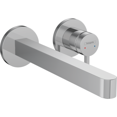Praustuvo maišytuvas HANSGROHE Finoris 228, iš sienos, su neužsidarančiu dugno vožtuvu, spalva - chromo (chrome)