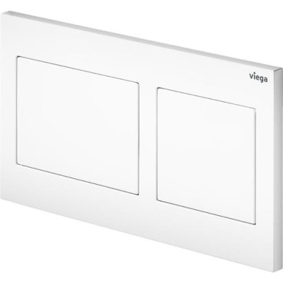 WC mygtukas Viega Prevista Visign for Style 21, baltas plastikas